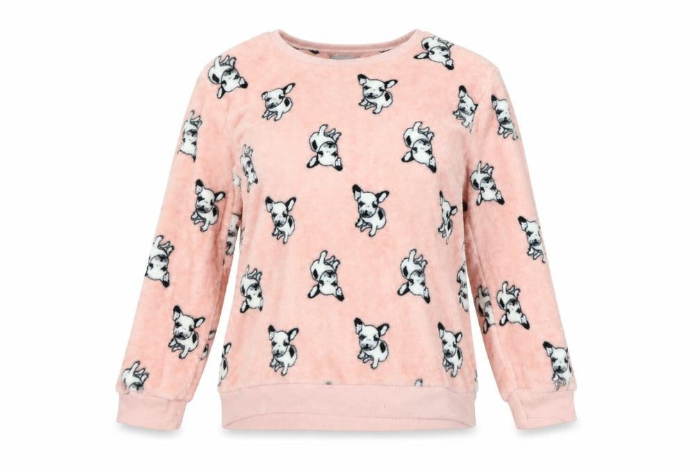 Loungeable Womens Pink    Pyjama Top Size L  - Pig print