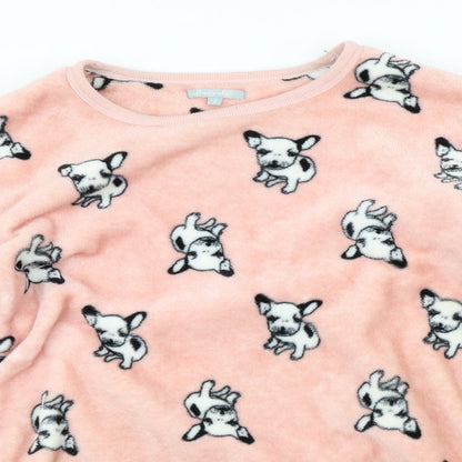 Loungeable Womens Pink    Pyjama Top Size L  - Pig print