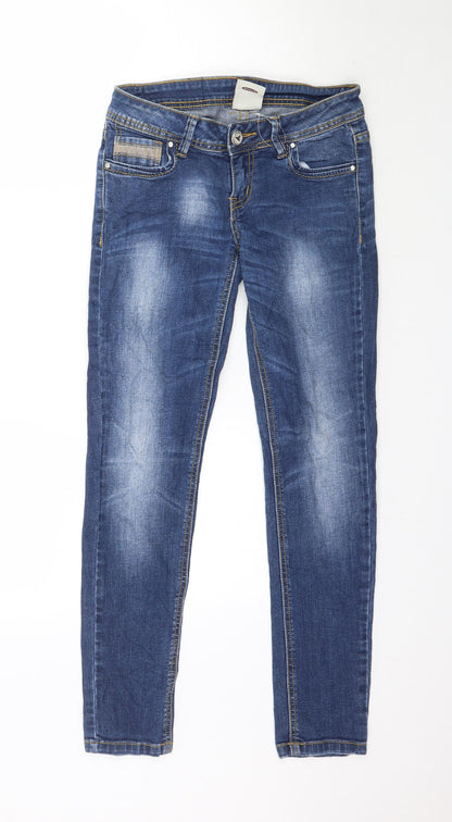 Bonavita Womens Blue  Denim Skinny Jeans Size 28 in L29 in