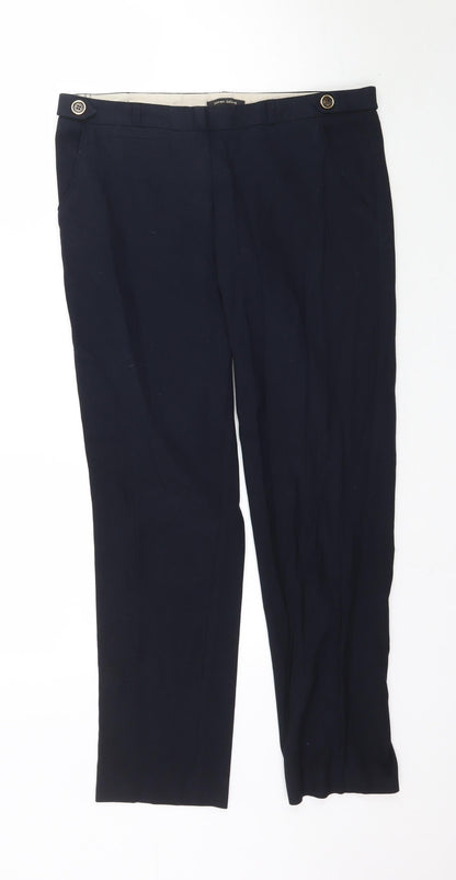 Womens UK Size 10 River Island Regular Fit  Blue Trousers