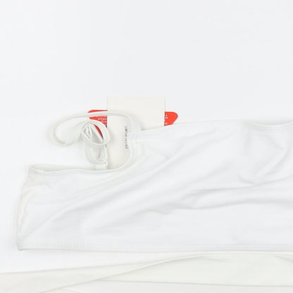 Womens UK Size 14 In the Style White Cropped Tank