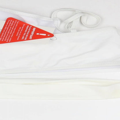 Womens UK Size 14 In the Style White Cropped Tank