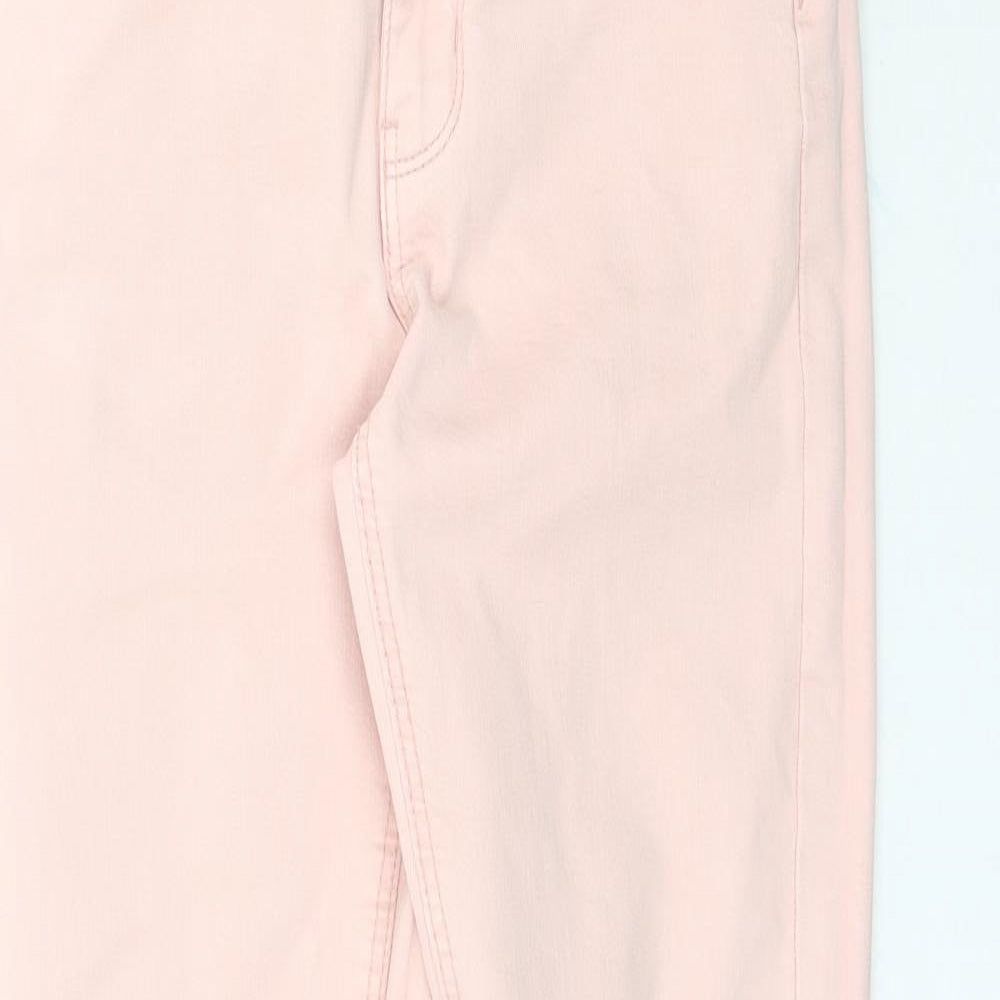 Denim Co. Womens Pink  Denim Skinny Jeans Size 4 L28 in