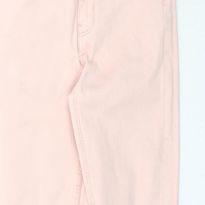 Denim Co. Womens Pink  Denim Skinny Jeans Size 4 L28 in
