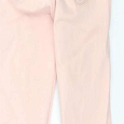 Denim Co. Womens Pink  Denim Skinny Jeans Size 4 L28 in