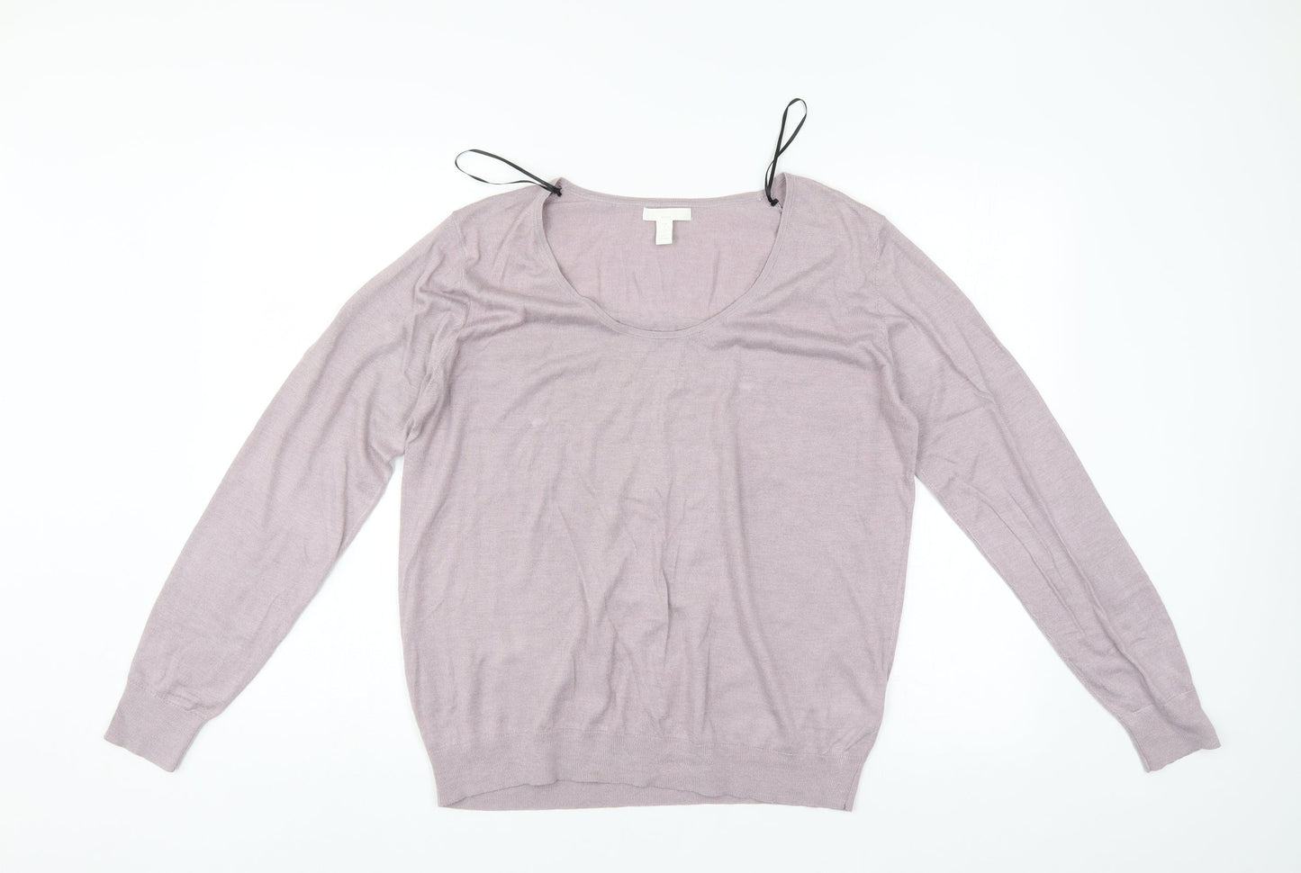 Womens UK Size L H&M Pink Pullover Jumper