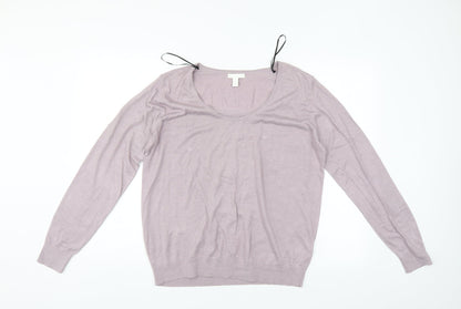 Womens UK Size L H&M Pink Pullover Jumper