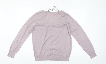 Womens UK Size L H&M Pink Pullover Jumper