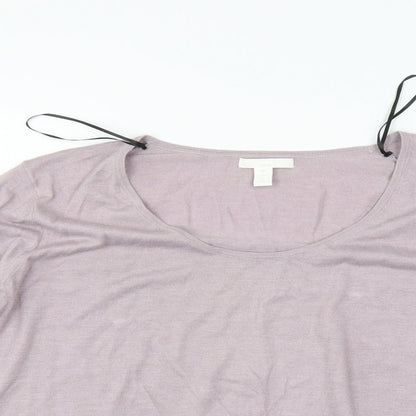 Womens UK Size L H&M Pink Pullover Jumper