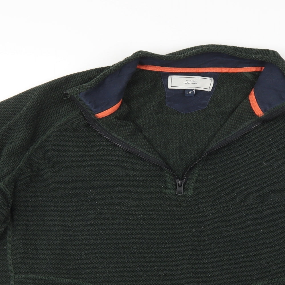 John Lewis Mens Green   Pullover Jumper Size M