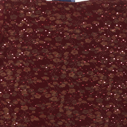 Womens UK Size M Susan Graver Red Basic