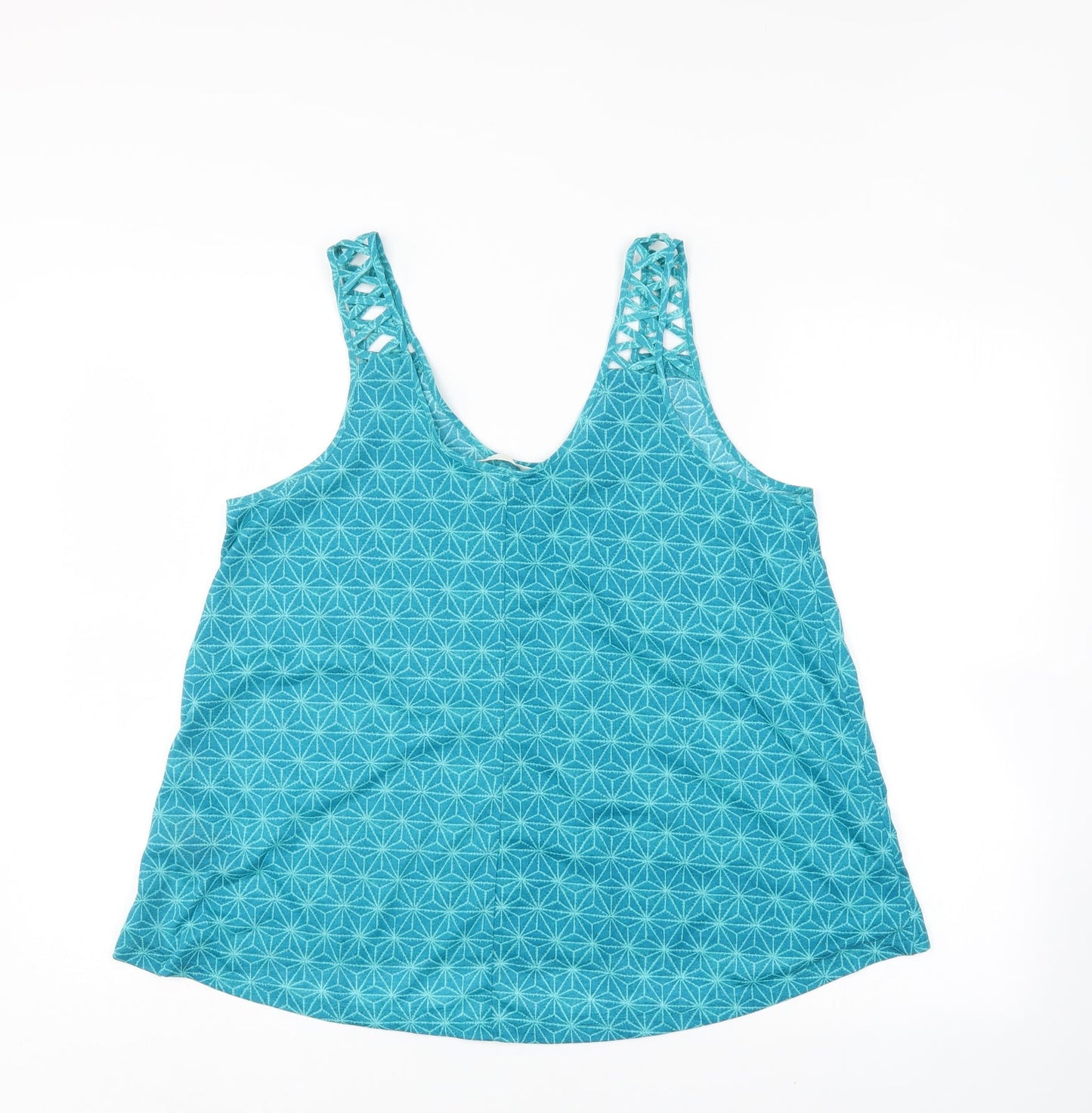 Womens UK Size M H&M Blue Basic Blouse