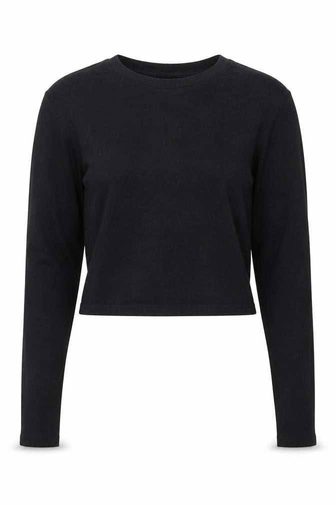 Womens UK Size 8 Topshop Black Basic T-Shirt