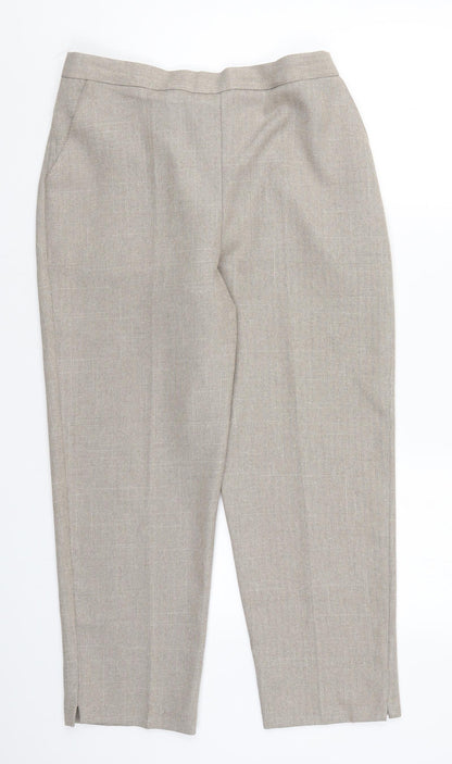Autonomy Womens Beige   Trousers  Size 14 L24.5 in