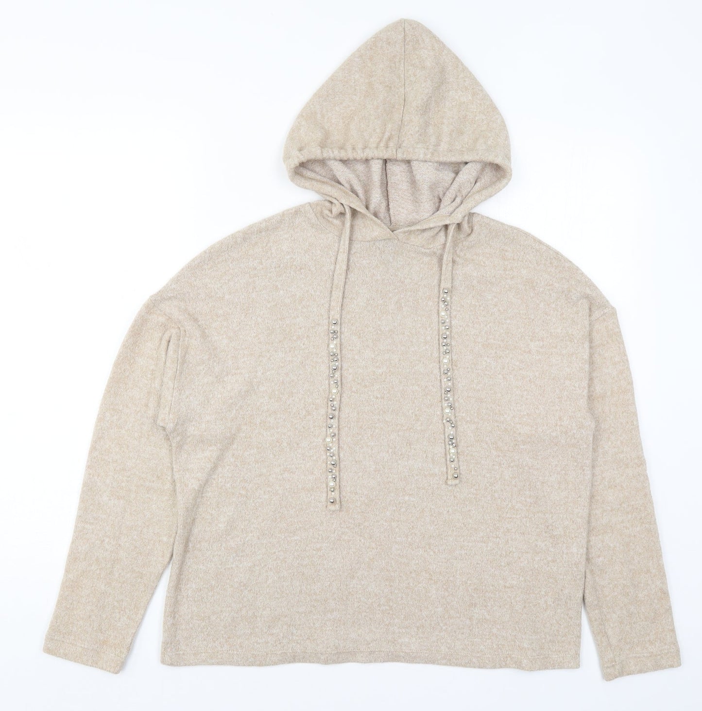 New Look Womens Beige   Pullover Hoodie Size S