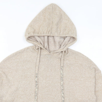 New Look Womens Beige   Pullover Hoodie Size S