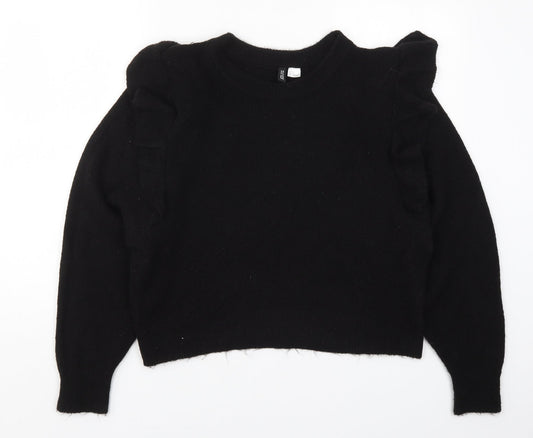 Womens UK Size M H&M Black Pullover Jumper