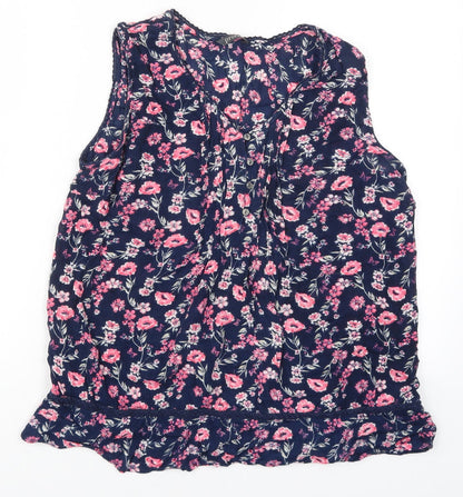 Womens UK Size 12 BHS Blue Basic Tank