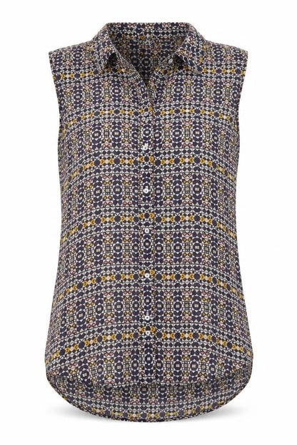 Womens UK Size 8 H&M Blue Basic Button-Up