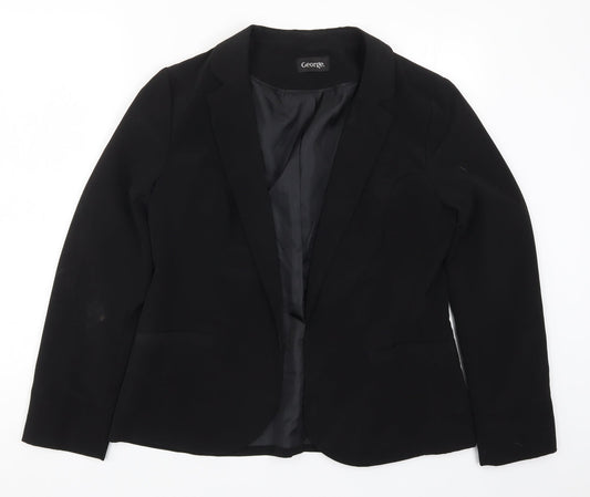 George Womens Black   Jacket Blazer Size 12