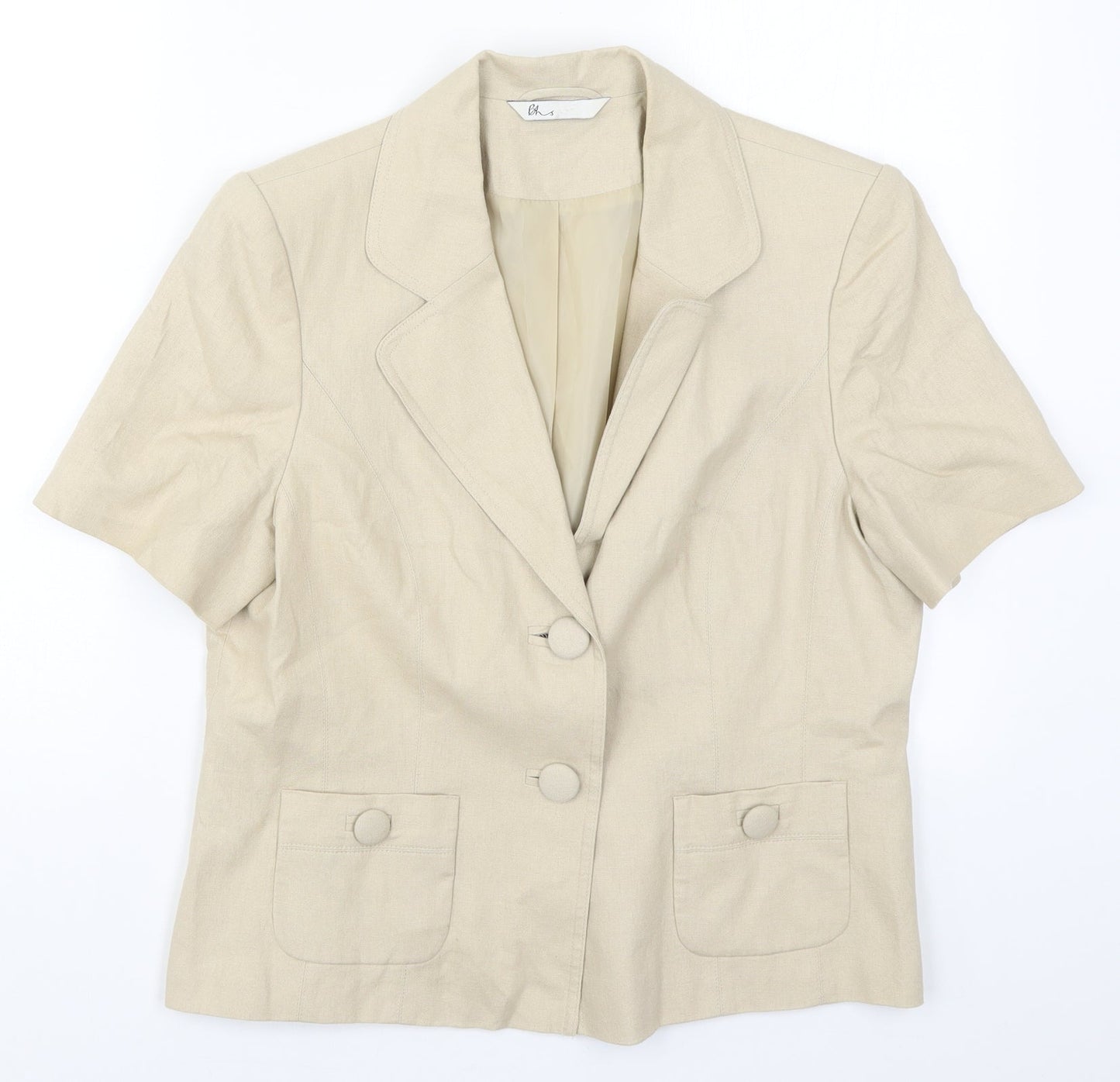 Womens UK Size 14 BHS Beige Jacket