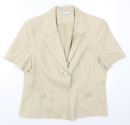 Womens UK Size 14 BHS Beige Jacket