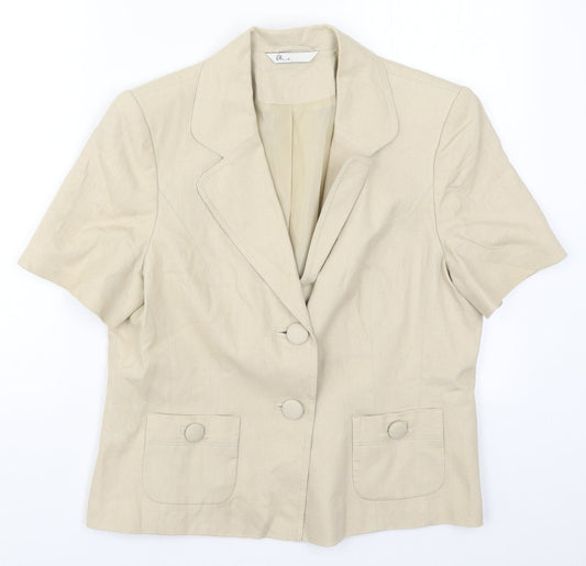 Womens UK Size 14 BHS Beige Jacket