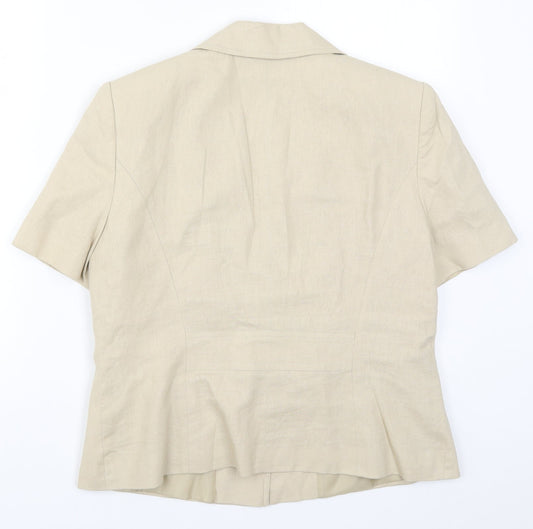 Womens UK Size 14 BHS Beige Jacket