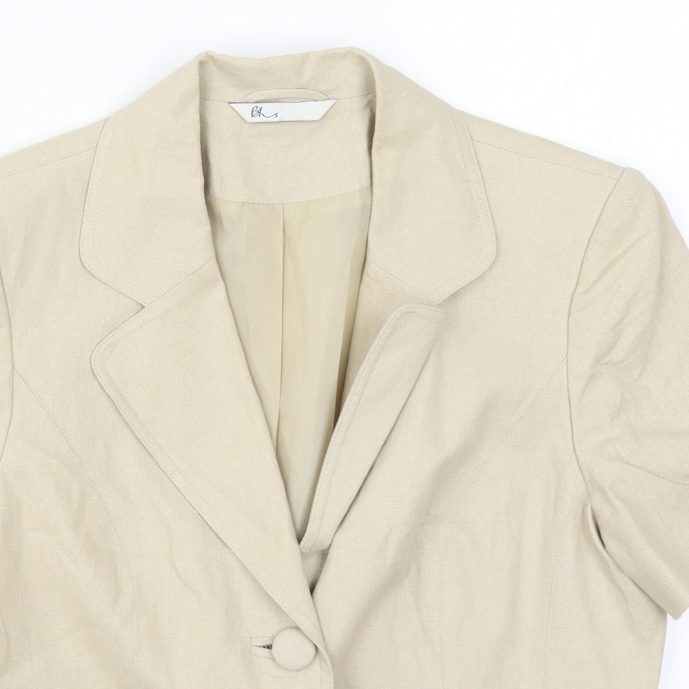 Womens UK Size 14 BHS Beige Jacket