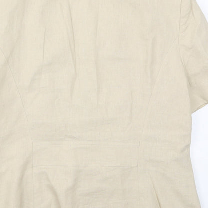 Womens UK Size 14 BHS Beige Jacket