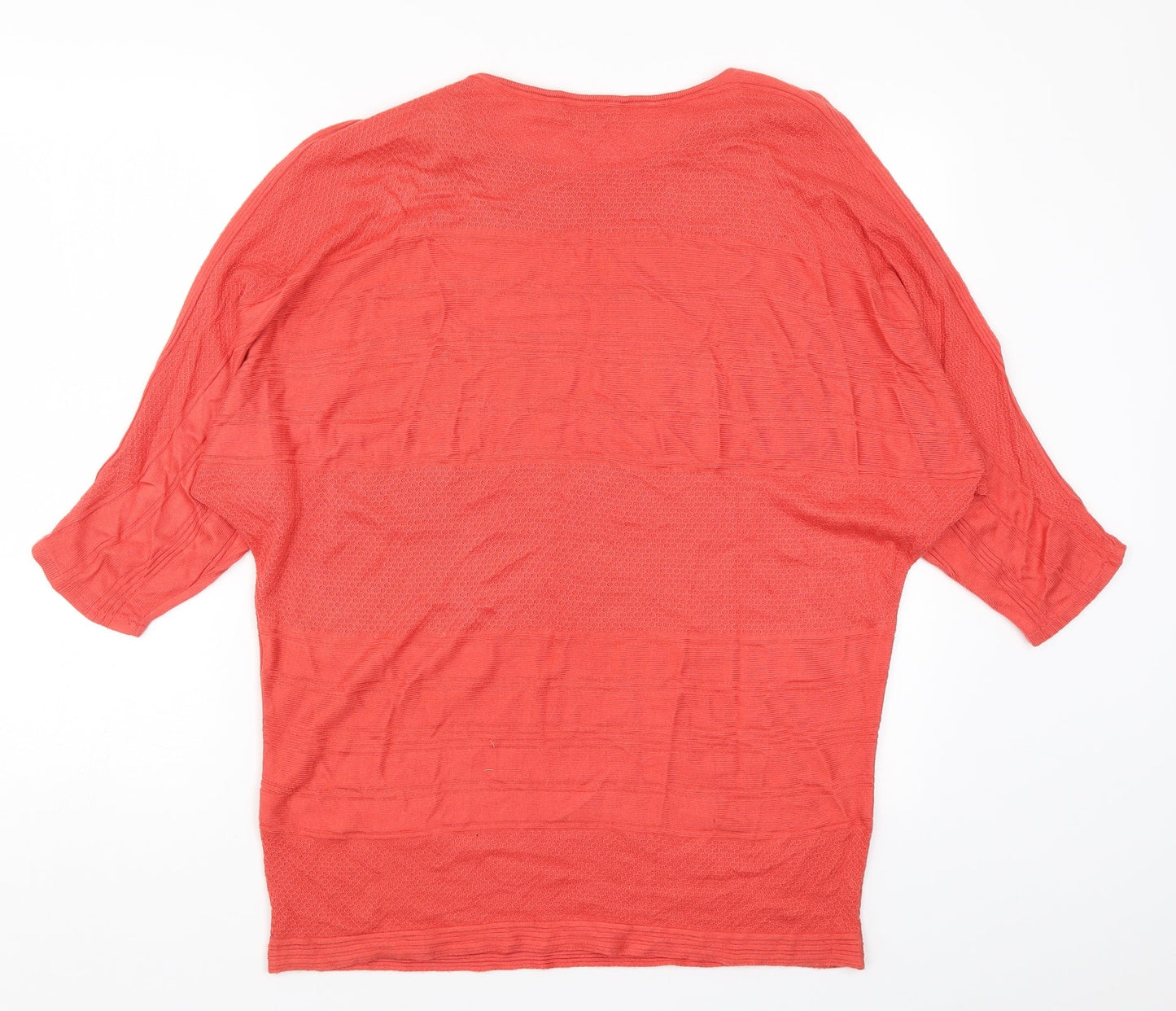 Womens UK Size 14 M&Co Red Pullover Jumper