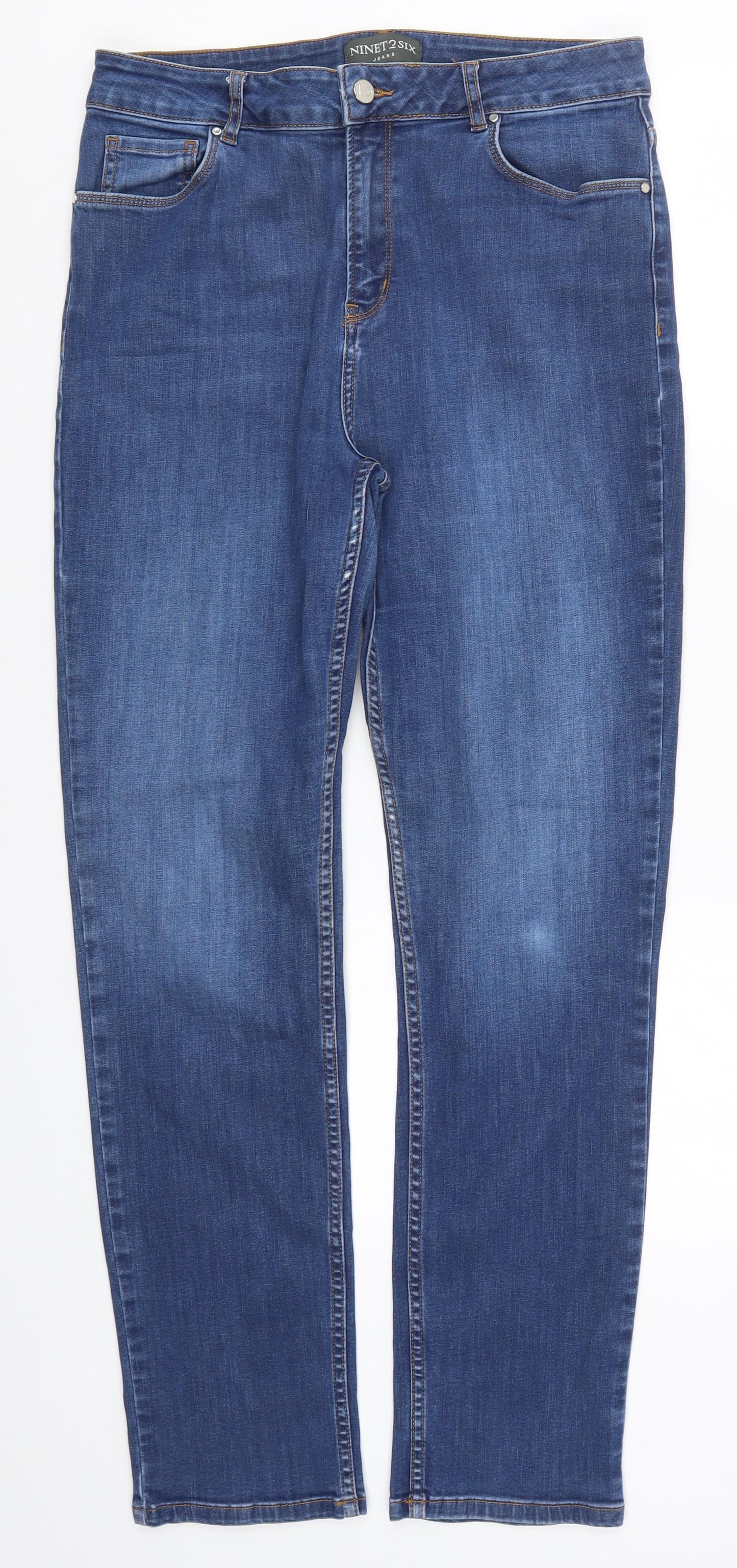 Ninety Six Womens Blue  Denim Skinny Jeans Size 26 L31 in