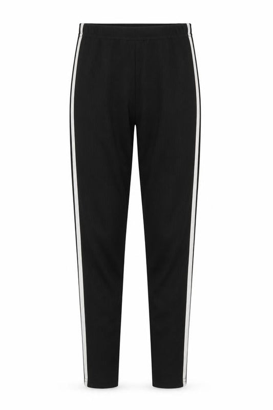 Womens UK Size 8 Boohoo Regular Fit Carrot Black Trousers