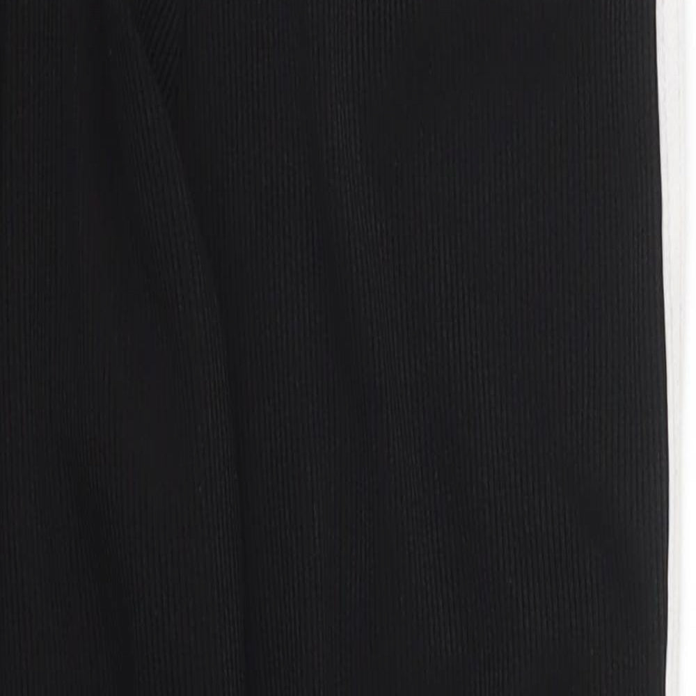 Womens UK Size 8 Boohoo Regular Fit Carrot Black Trousers