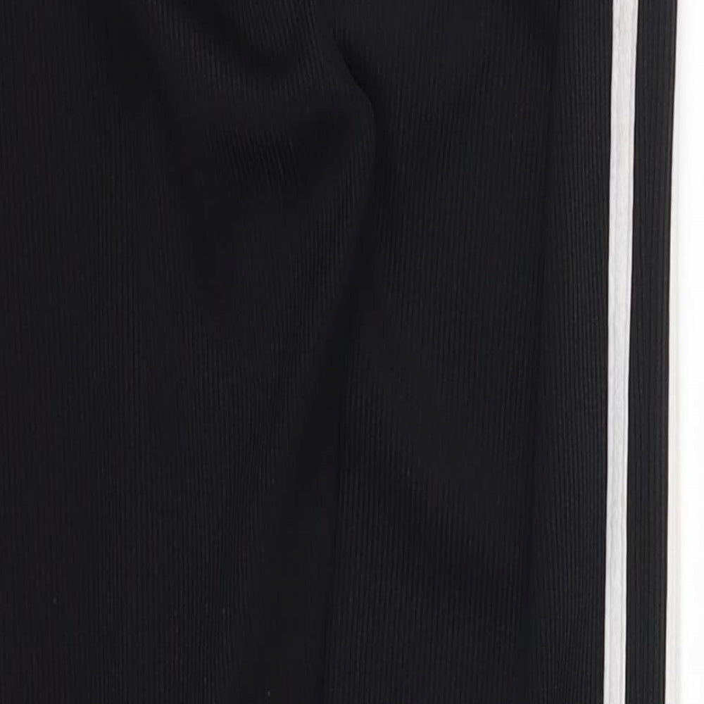 Womens UK Size 8 Boohoo Regular Fit Carrot Black Trousers