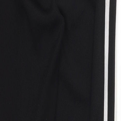 Womens UK Size 8 Boohoo Regular Fit Carrot Black Trousers