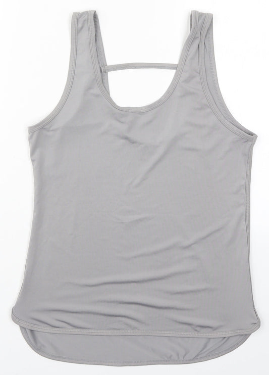 Race at Your Pace Womens Grey   Basic Tank Size S