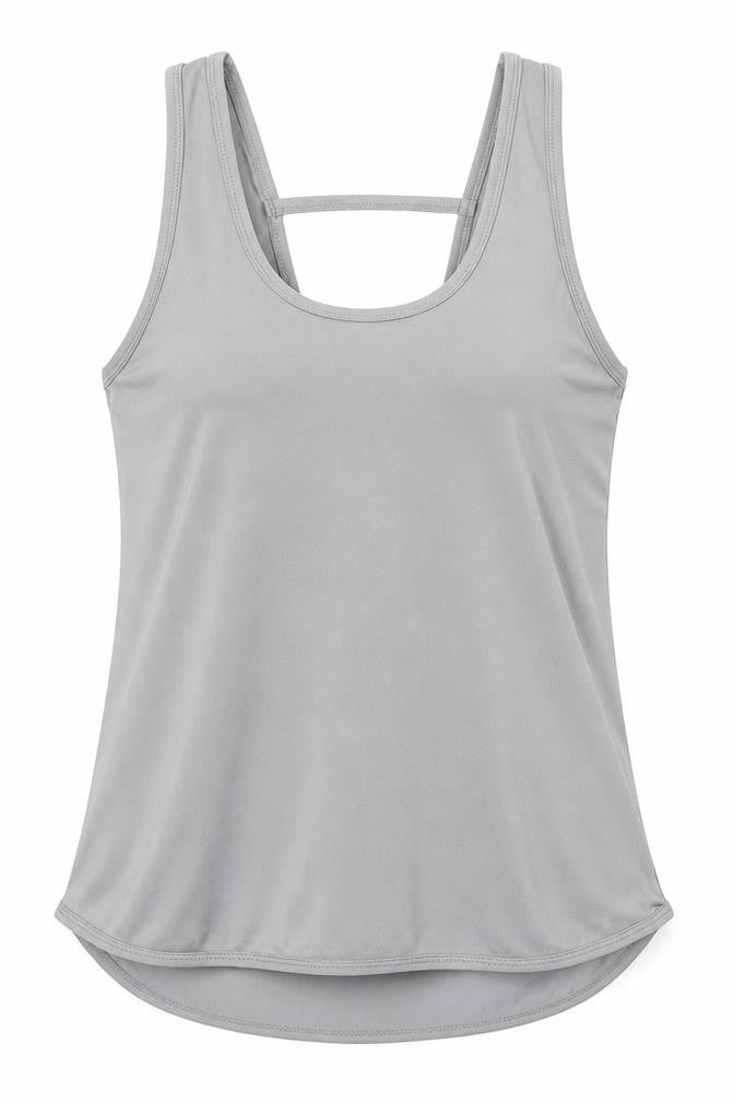 Race at Your Pace Womens Grey   Basic Tank Size S