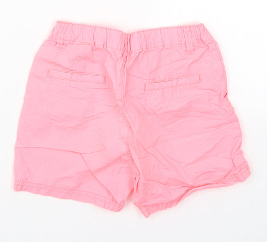 H&M Girls Pink   Bermuda Shorts Size 7 Years