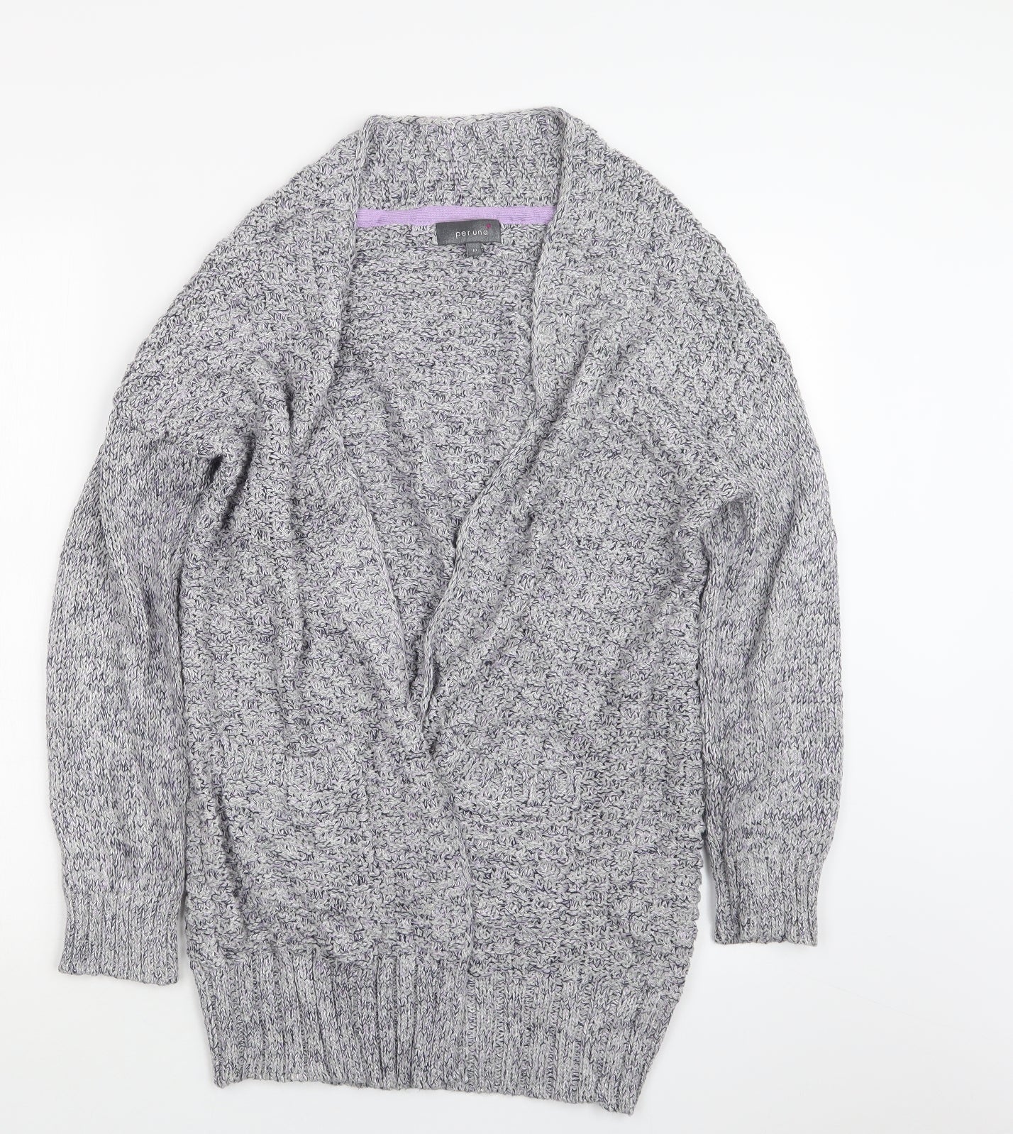 Womens UK Size 10 Per Una Blue Cardigan Jumper