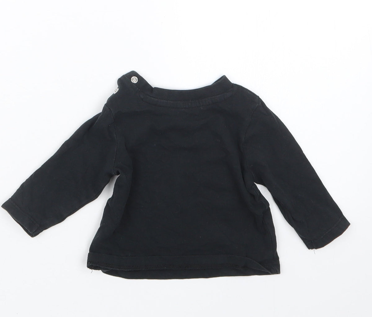Nutmeg Boys Black   Basic T-Shirt Size 0-3 Months