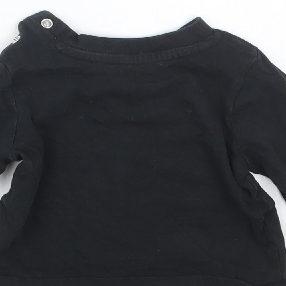 Nutmeg Boys Black   Basic T-Shirt Size 0-3 Months