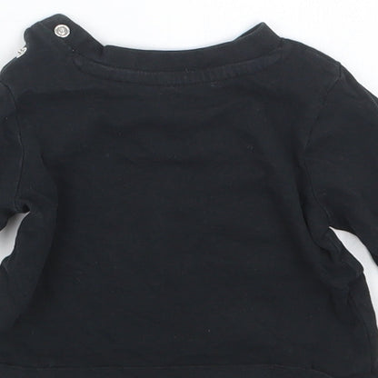 Nutmeg Boys Black   Basic T-Shirt Size 0-3 Months