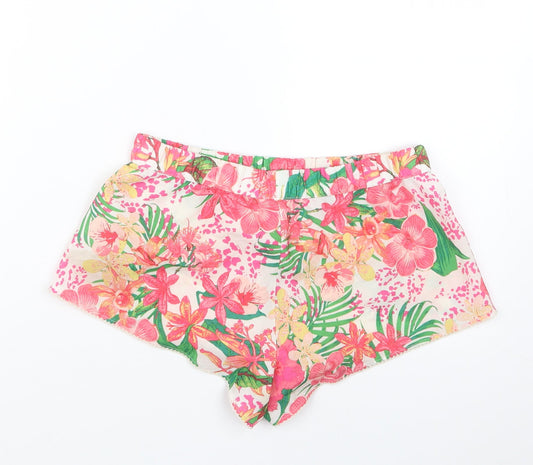 Debenhams Womens Pink Floral  Capri Pyjama Set Size 6