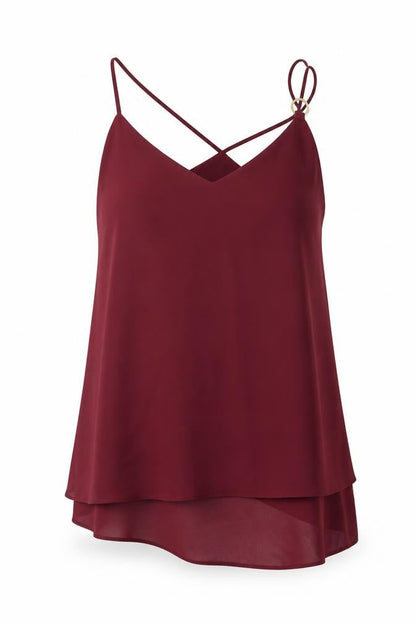 Womens UK Size 10 New Look Purple Basic Blouse