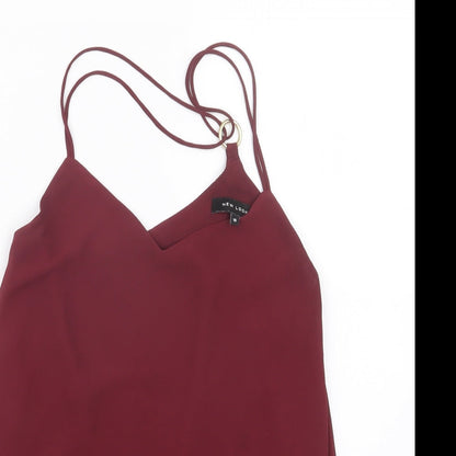 Womens UK Size 10 New Look Purple Basic Blouse