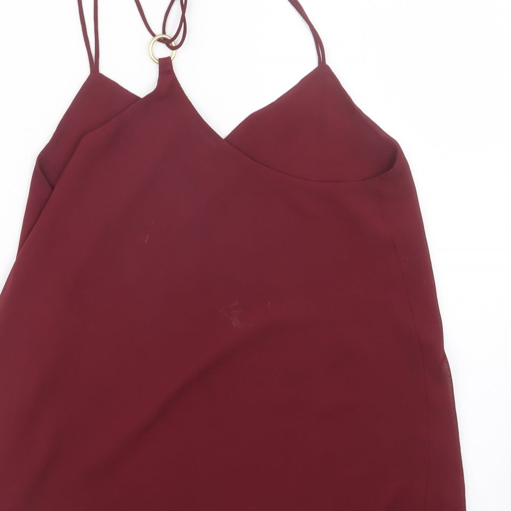 Womens UK Size 10 New Look Purple Basic Blouse