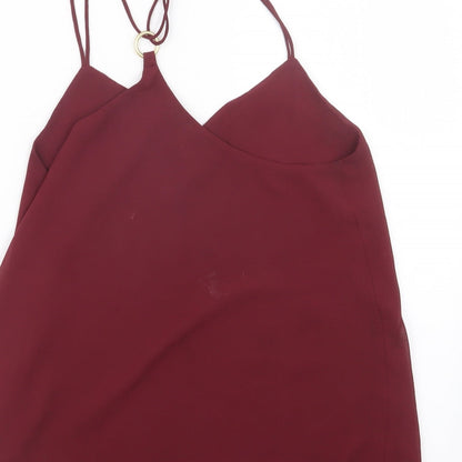 Womens UK Size 10 New Look Purple Basic Blouse