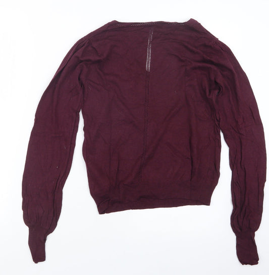 Womens UK Size 8 NEXT Purple Pullover Jumper