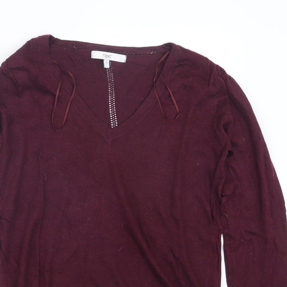 Womens UK Size 8 NEXT Purple Pullover Jumper